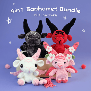 4-in-1 Baphomet Bundle Crochet Pattern