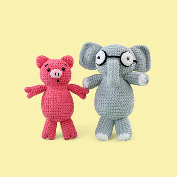 Elephant and Piggie Crochet Pattern