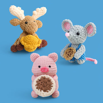 3-in-1 ChildrensBooks Charaters Crochet Pattern