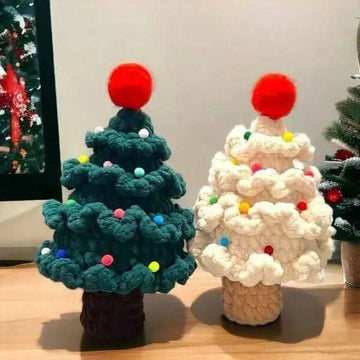 Plushy Christmas Tree Crochet Pattern - Hooktasy