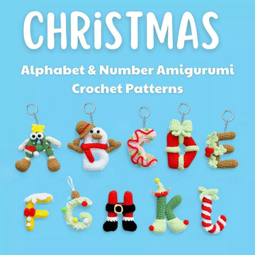 Christmas ABCrochet - Alphabet & Number Pattern