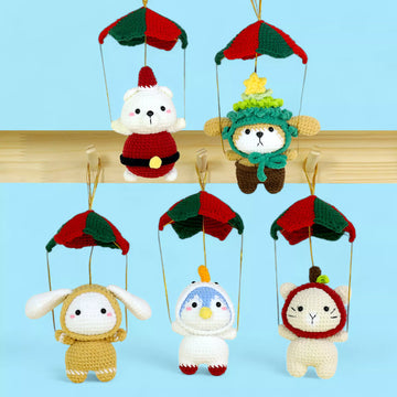 5-in-1 Christmas Fly Animal Car Hanging Pattern