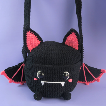 Spooky Bat Candy Bag Crochet Pattern