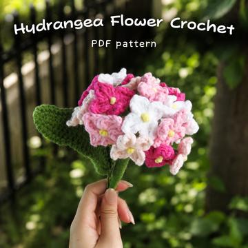 Hydrangea Flower Crochet Pattern