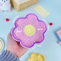 Flower Coaster crochet pattern PDF, crochet flower coaster, floral coaster pattern, beginner crochet coaster pattern, handmade crochet home decor gift, crochet coaster set