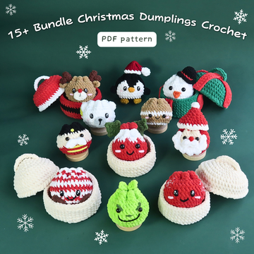 15+ Viral Christmas Dumplings & Steamer Crochet Bundle Pattern