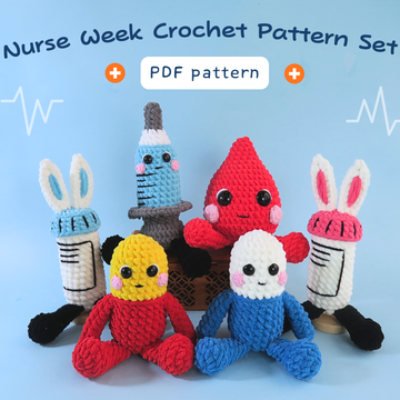 Nurse Week Crochet Pattern Set 4 in 1