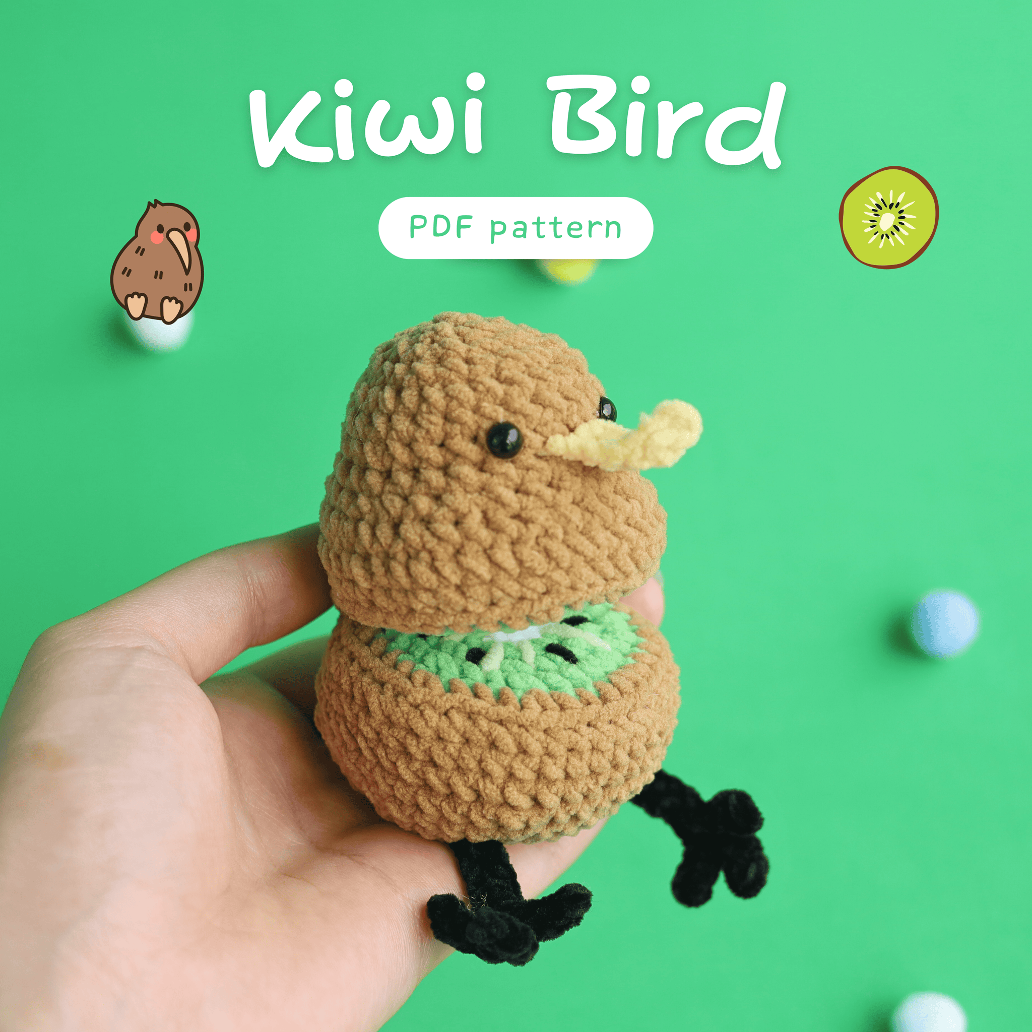 The Kiwi Bird Crochet Pattern