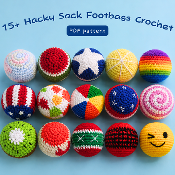 15+ Hacky Sack Footbag Bundle Crochet Pattern