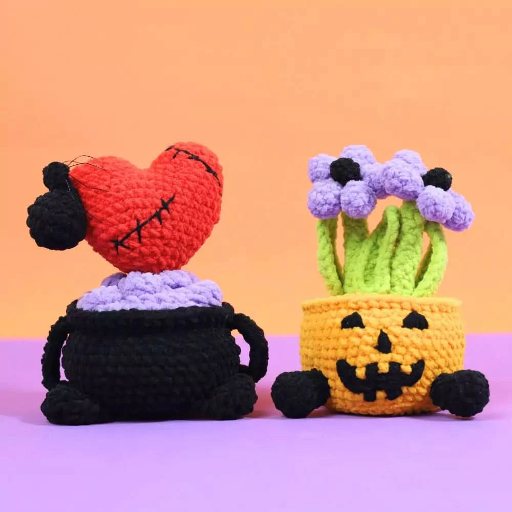 plant pot crochet pattern 2 Amigurumi Halloween Plant Pot Crochet Pattern