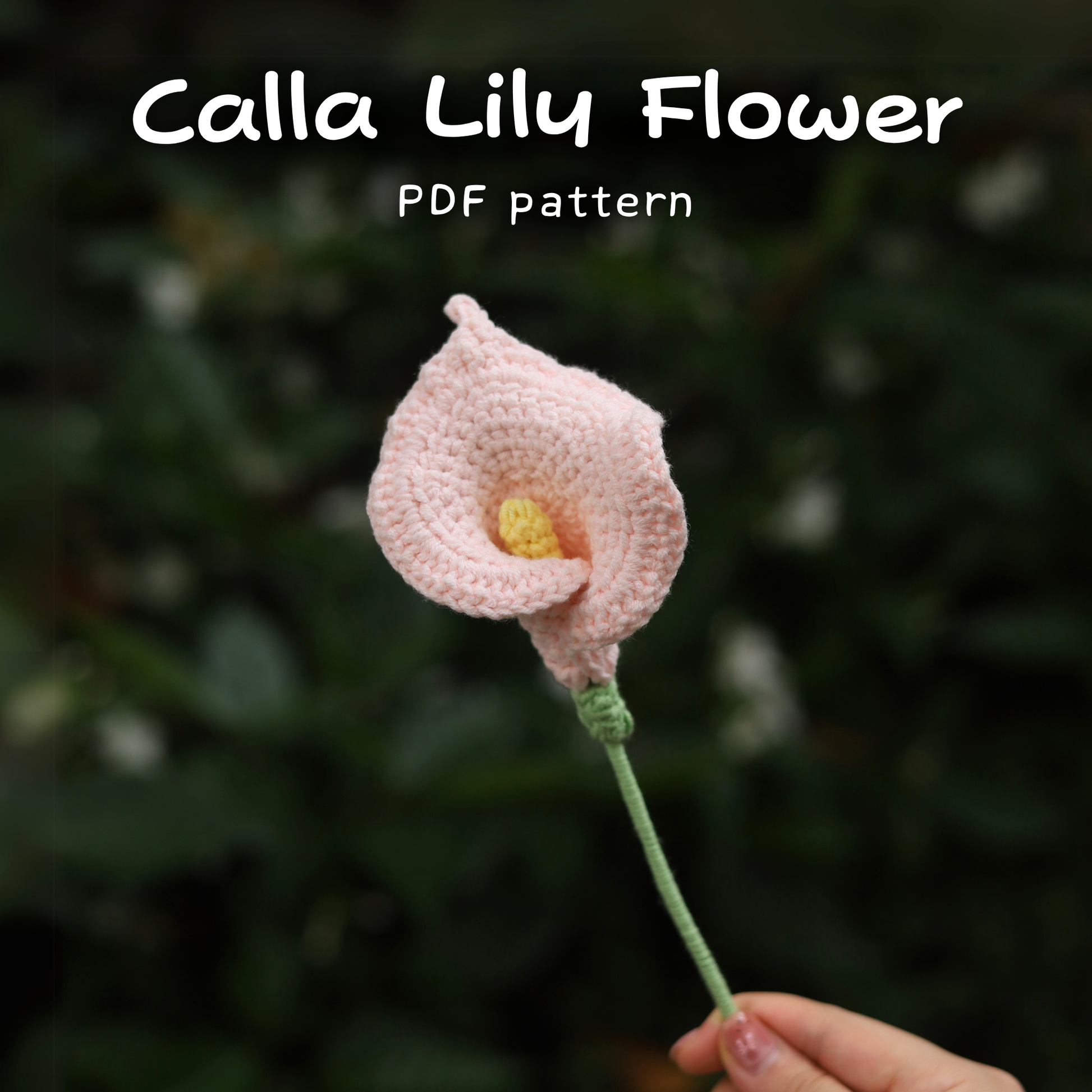 crochet calla lily flower pattern Calla Lily Flower Crochet Pattern – Hooktasy