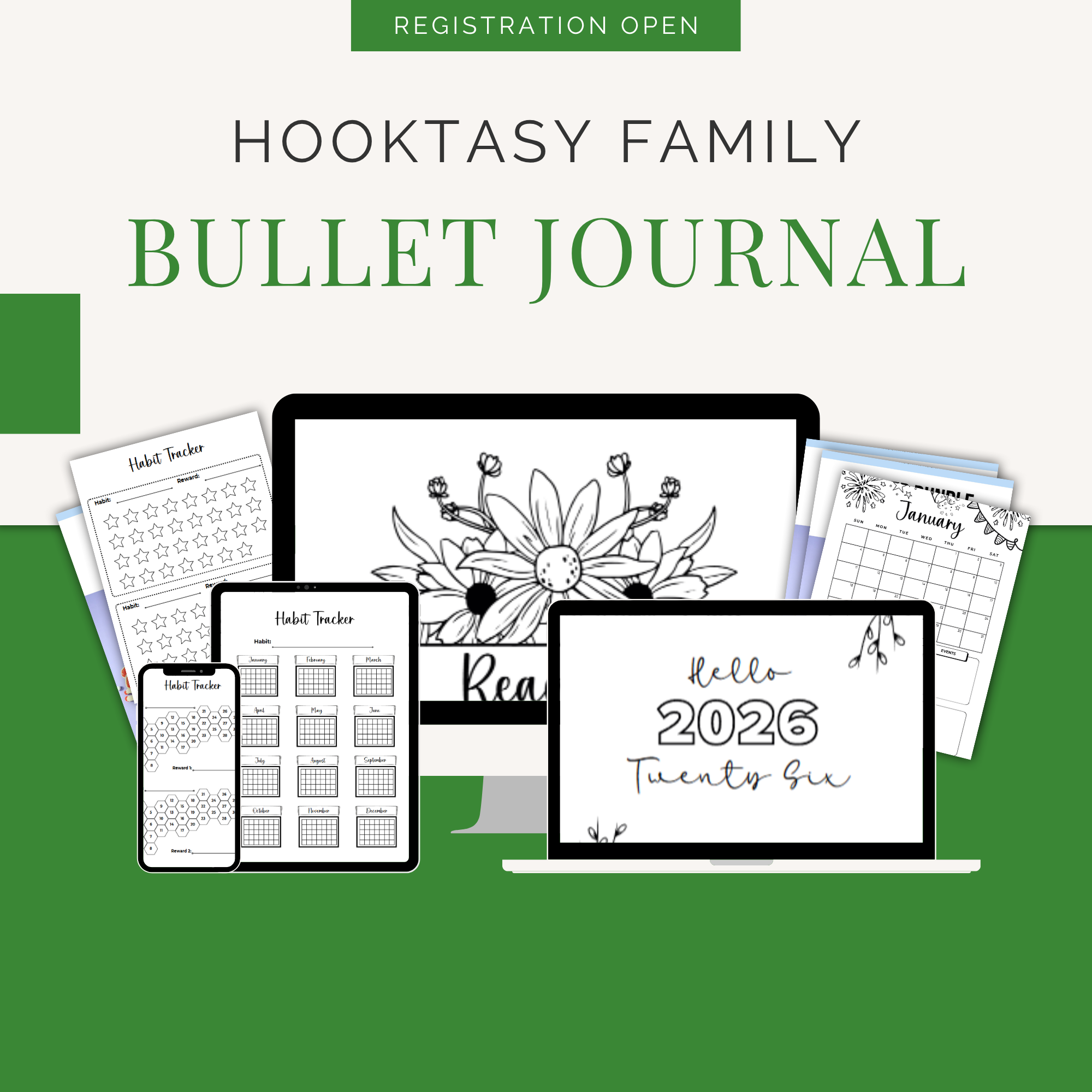 Mega Bullet Journal & Habit TrackercBundle 2026