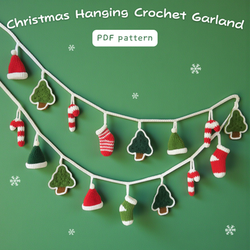 Christmas Hanging Garland Crochet Pattern