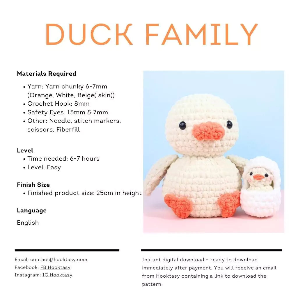 Family Duck Crochet Pattern