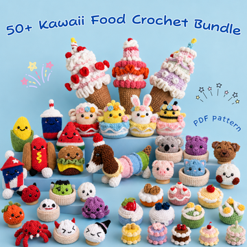 50+ Kawaii Food Crochet Bundle Pattern