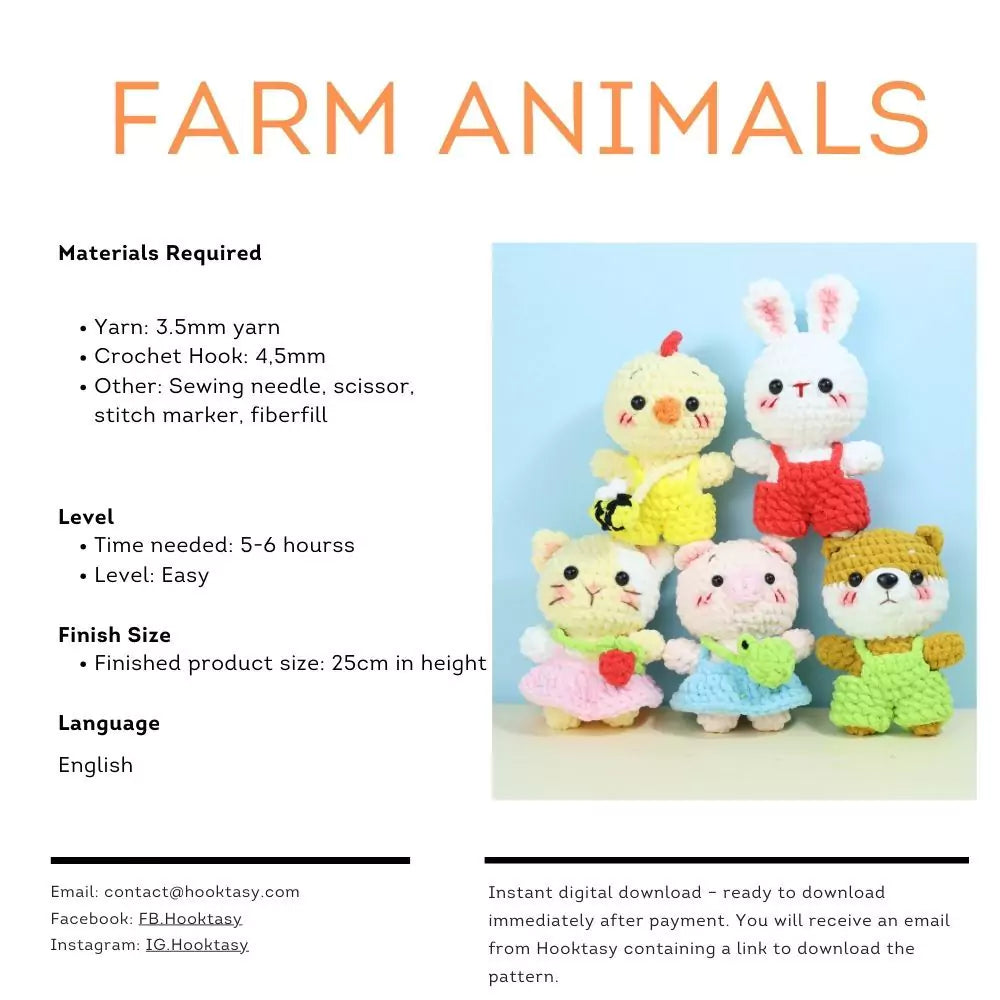 Farm Animal Crochet Pattern