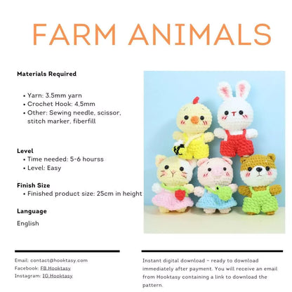 Farm Animal Crochet Pattern