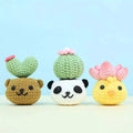 6-in-1 Animal Cactus Plant Pot Crochet Pattern - Hooktasy