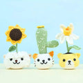 6-in-1 Animal Cactus Plant Pot Crochet Pattern - Hooktasy