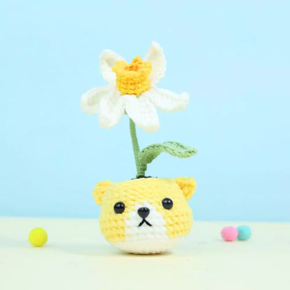 Animal Plant Pot Crochet Pattern