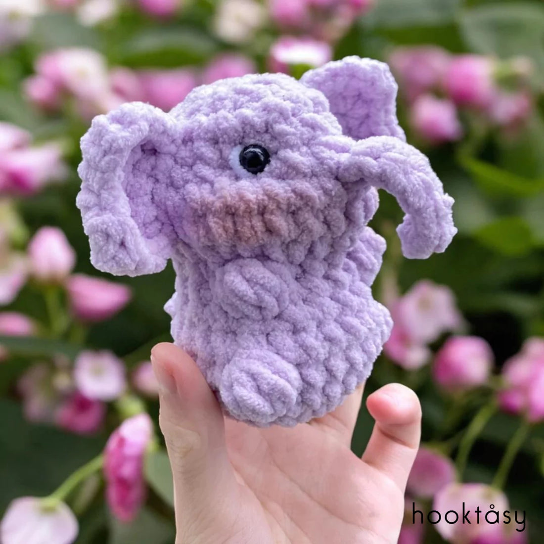 Chubby Purple Elephant - Hooktasy