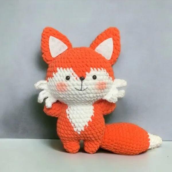 Amigurumi fox hugged