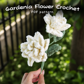 Gardenia Flower Crochet Pattern