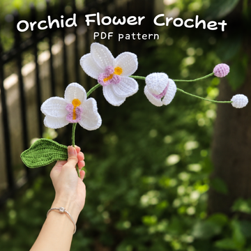 Orchid Flower Crochet Pattern
