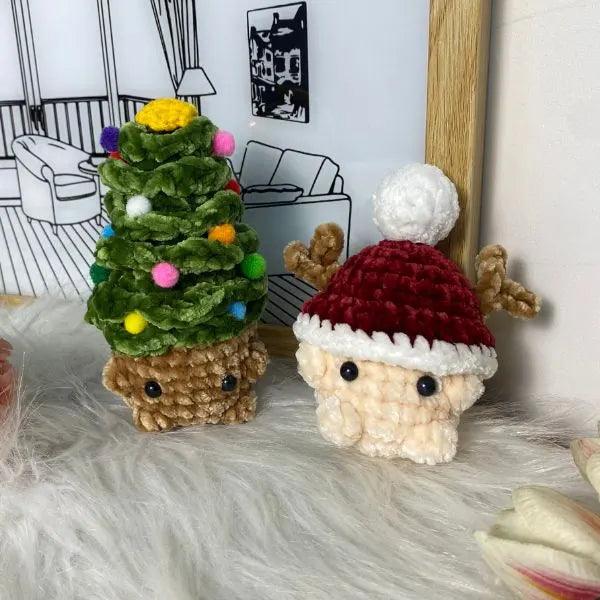 Christmas Mushrooms With Hat - Hooktasy