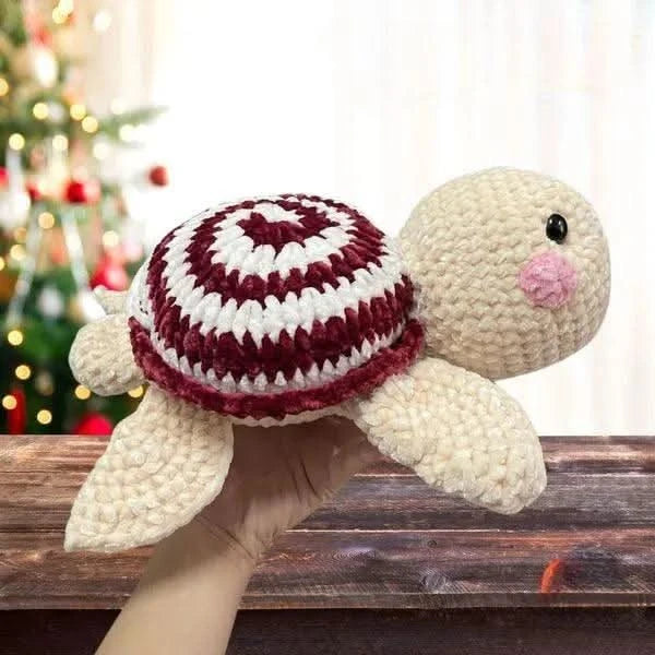 Christmas Turtle Crochet Pattern - Hooktasy