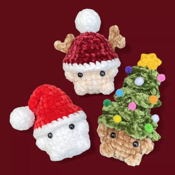 3-in-1 Christmas Mushroom Crochet Pattern