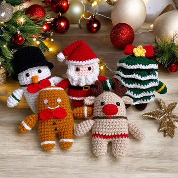 5-in-1 Christmas Toys Crochet Pattern - Hooktasy