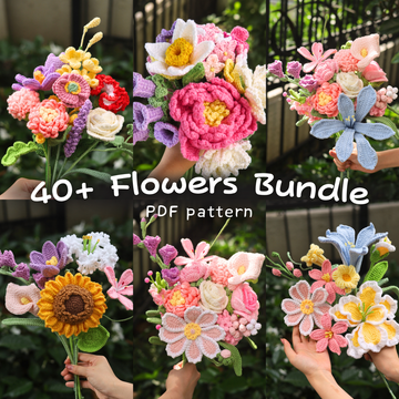 40+ Flowers Crochet Bundle Pattern