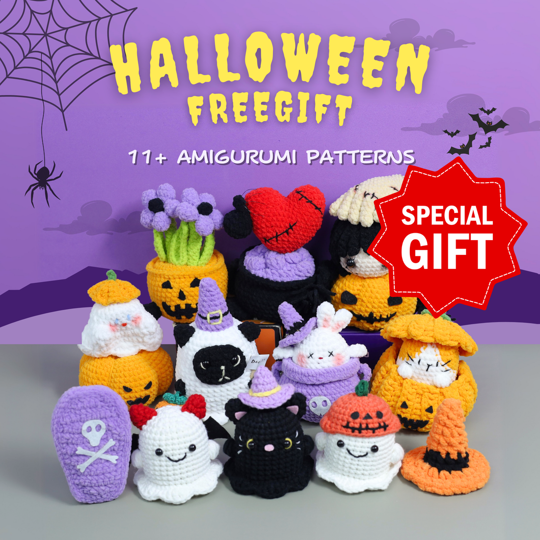 5-in-1 Spooky Halloween Spider Crochet Pattern – Hooktasy