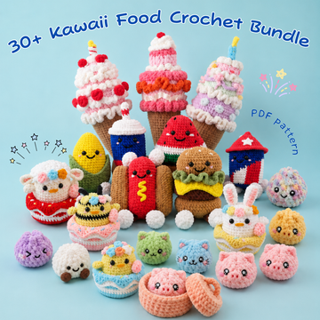 30+ Kawaii Food Crochet Bundle Pattern
