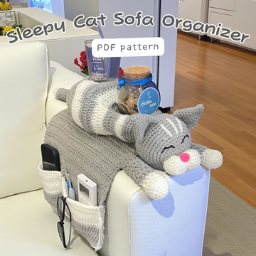Cat Sofa Organizer Crochet Pattern