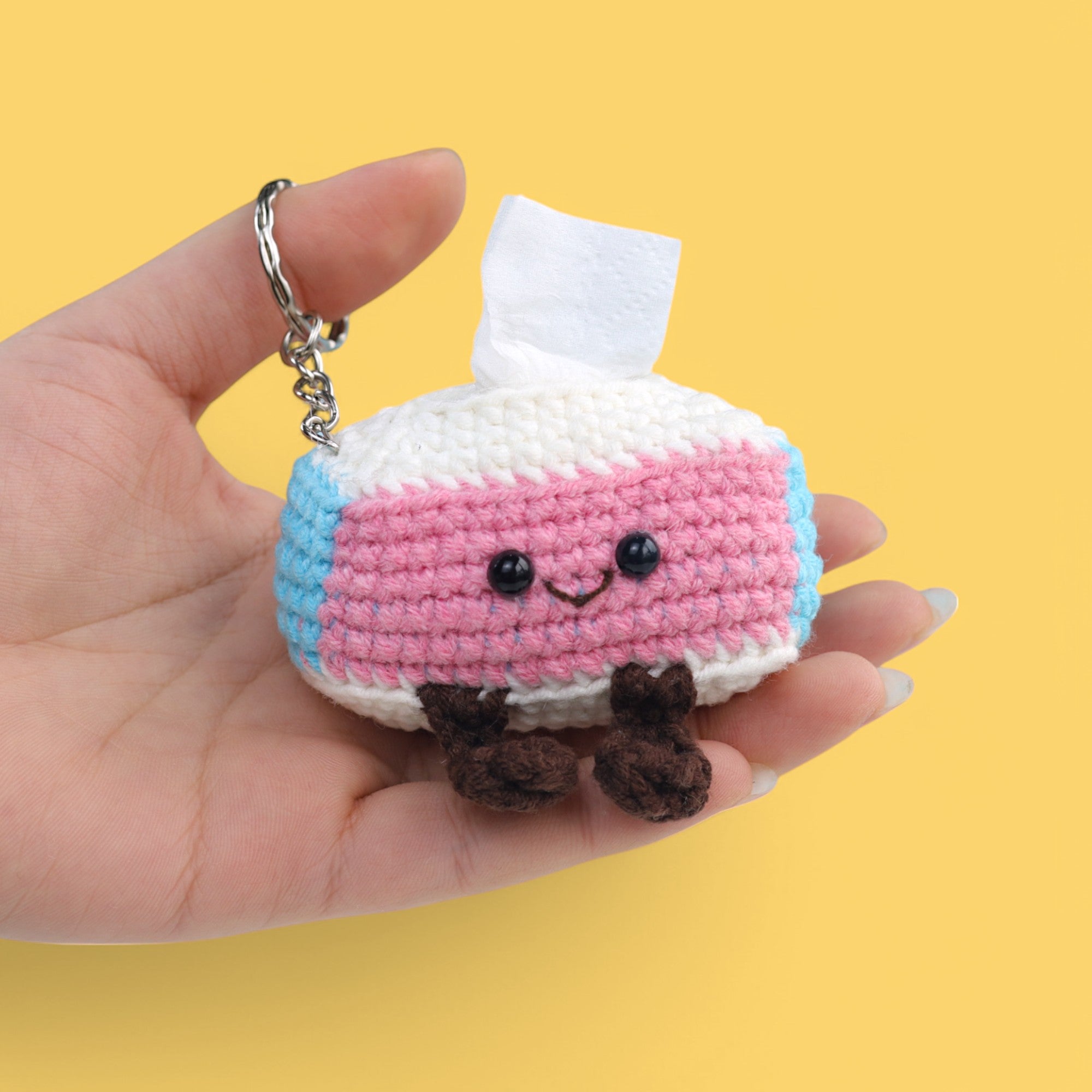 Keychain Tissue Tissue Box Keychain Crochet Pattern – Hooktasy
