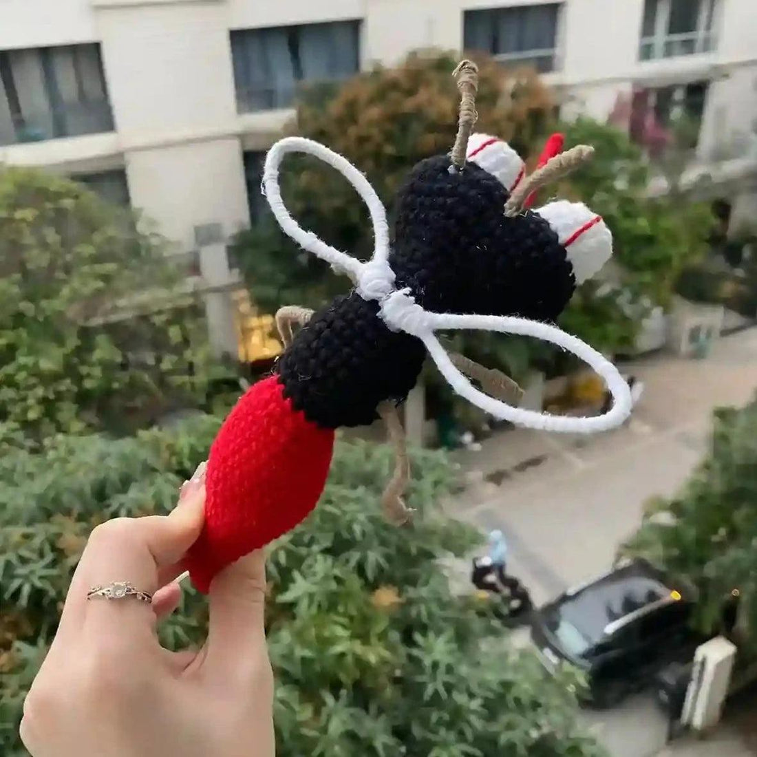 Funny Giant mosquito crochet