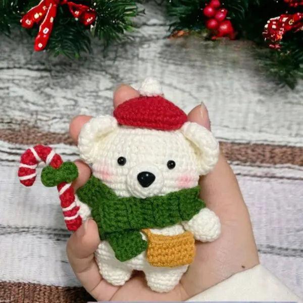 Bear christmas wearing craft and hat