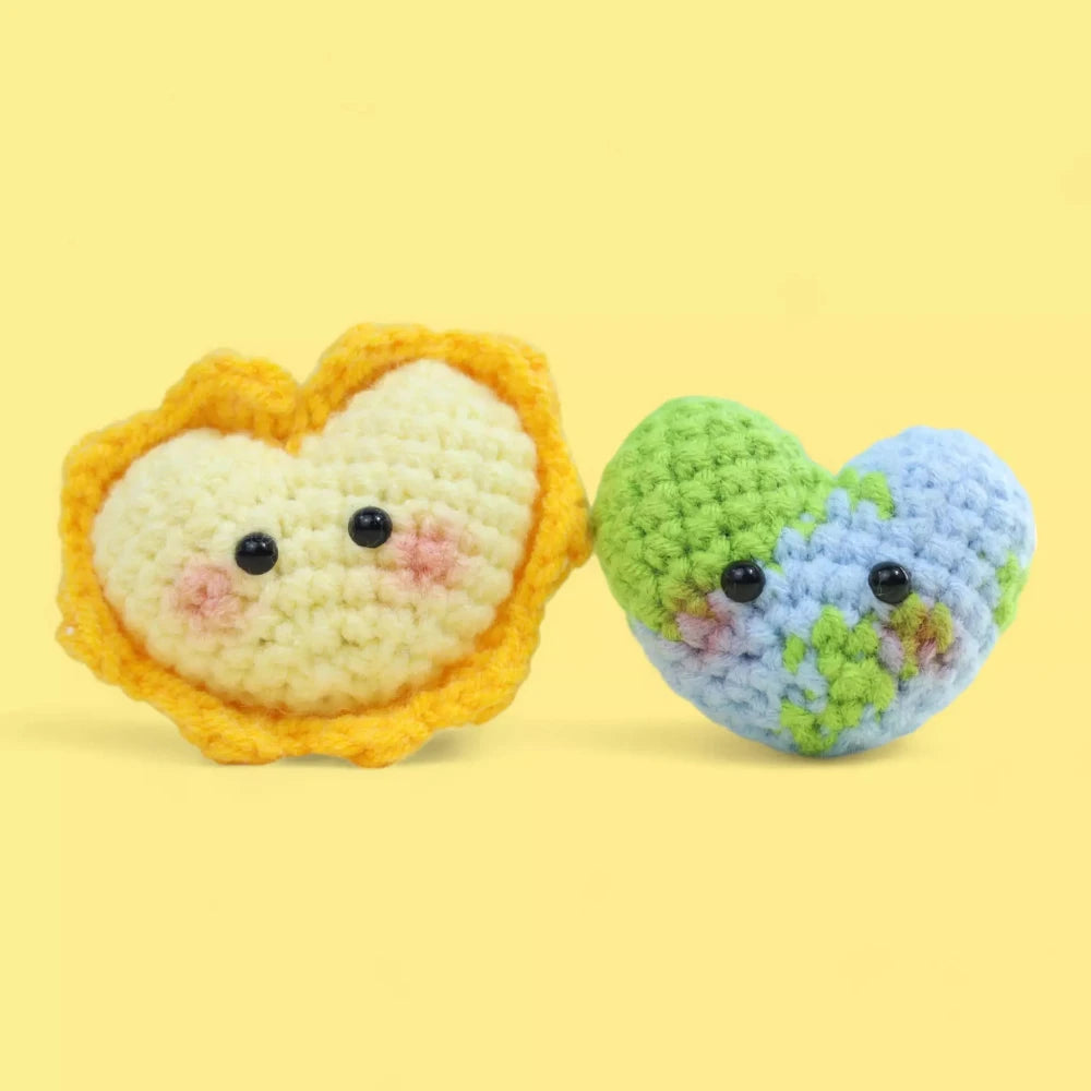 Earth and Sun Heart Crochet Pattern