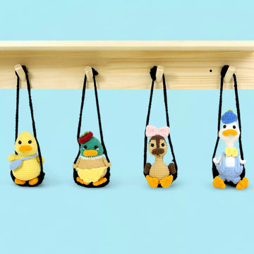 Duck Family Car Hanging Crochet Pattern