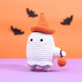 Ghost With Pumpkin Halloween Crochet Pattern - Hooktasy