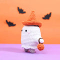 Ghost With Pumpkin Halloween Crochet Pattern - Hooktasy