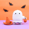 Ghost With Pumpkin Halloween Crochet Pattern - Hooktasy