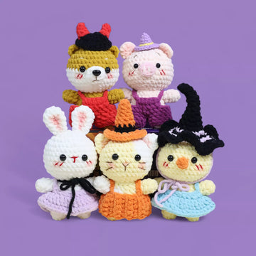 Halloween Farm Animals Crochet Pattern