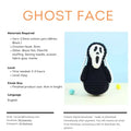 Halloween Ghost Face Hanging Crochet Pattern - Hooktasy