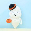 Halloween Ghost Holding Pumpkin Crochet Pattern - Hooktasy