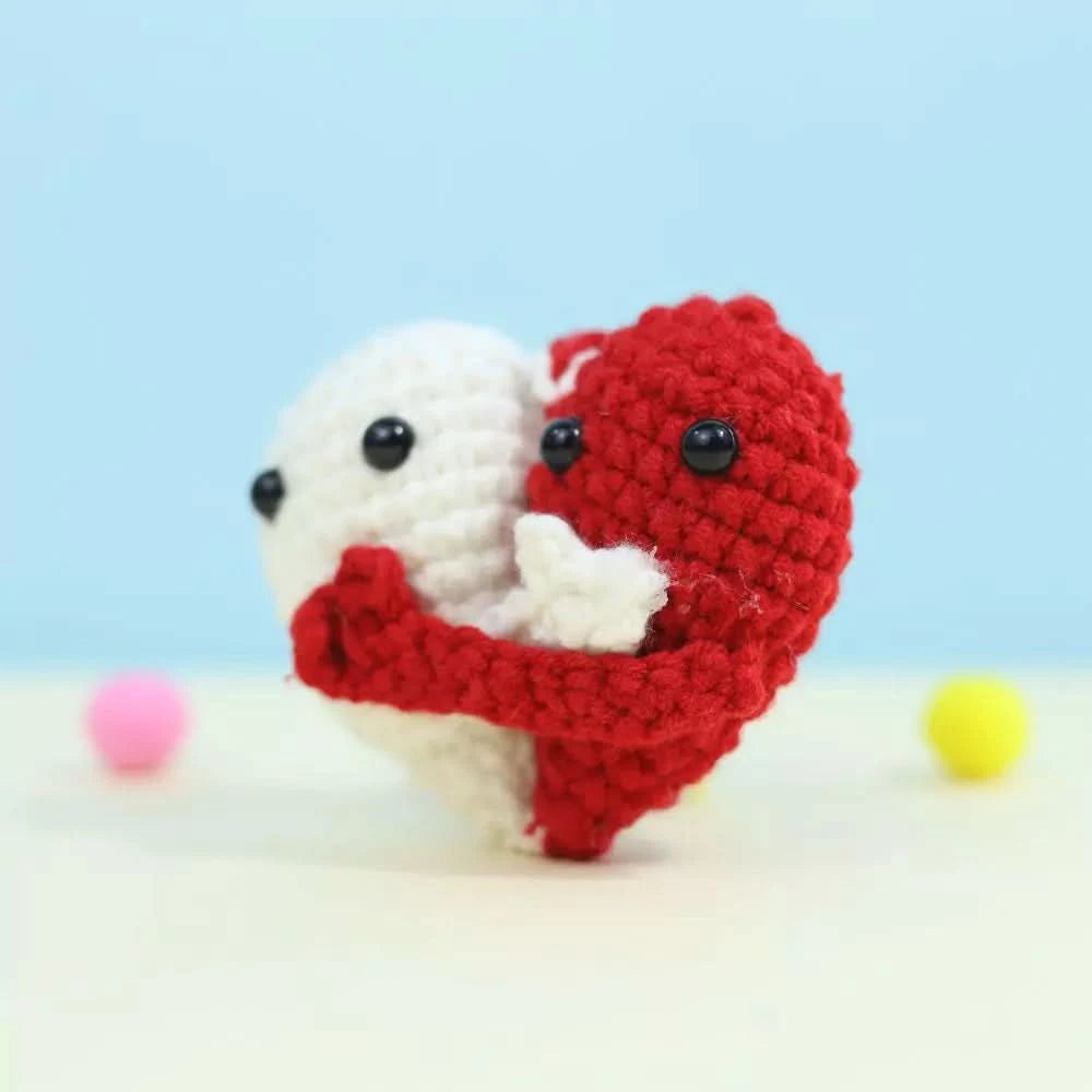 Hugging Heart Keychain Pattern - Hooktasy