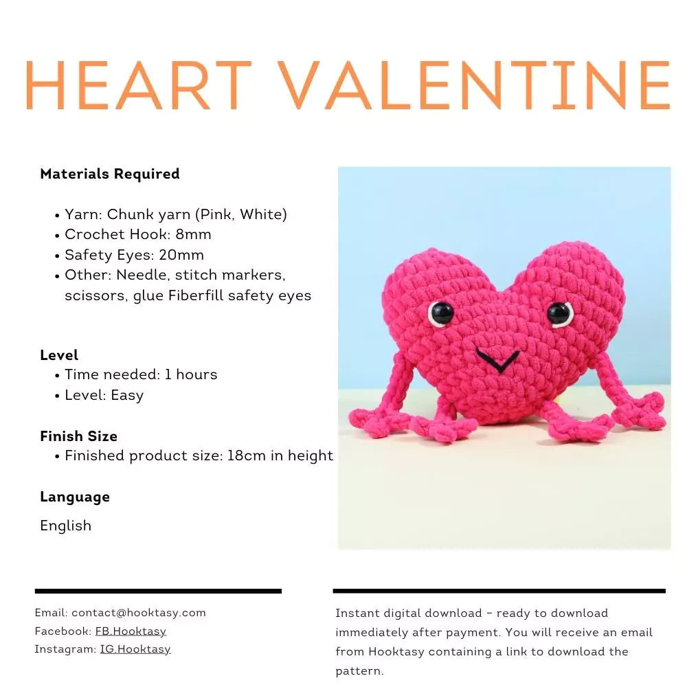 Heart Valentine Crochet Pattern