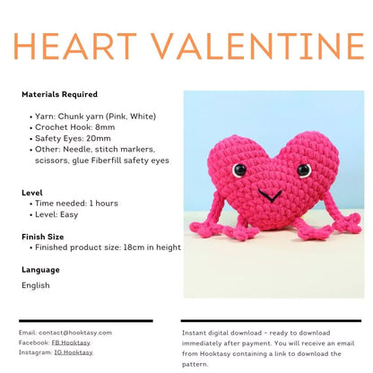 Heart Valentine Crochet Pattern